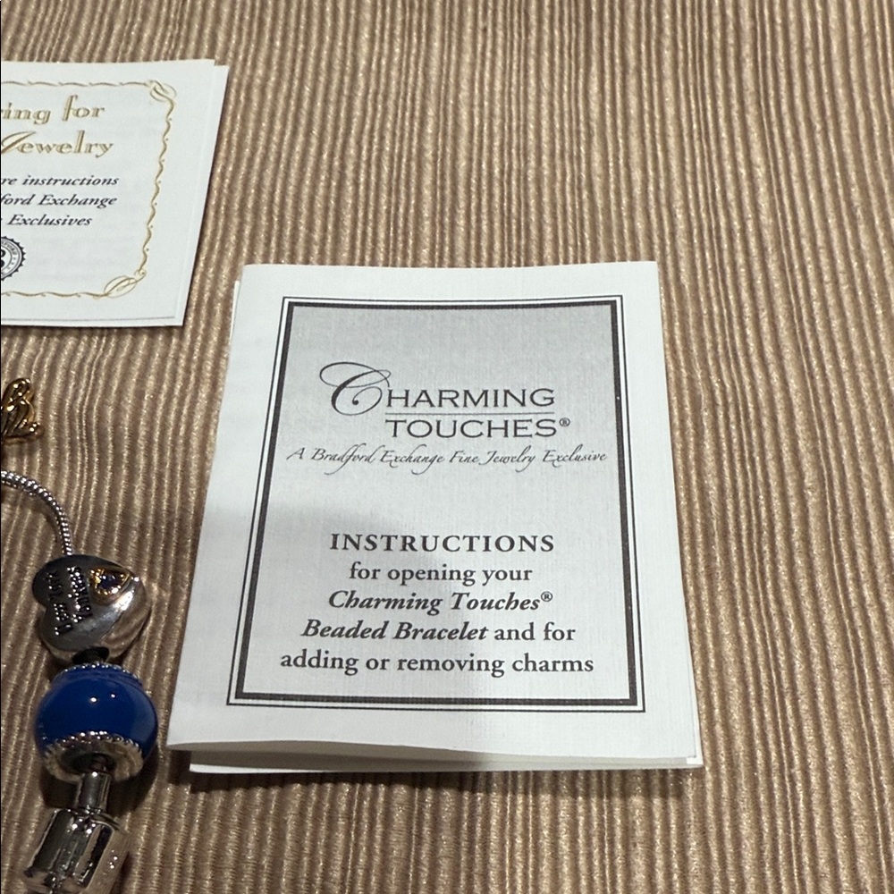 The Bradford Exchange Blue and Silver New York Yankees #1 Fan Charm Bracelet - Picture 4 of 12
